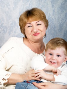 Портрет з grandmother with grandson