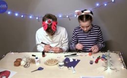 Классные поделки для школы: кулоны и брелоки из арахиса (Видео)
