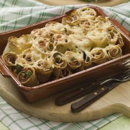 Пошаговый рецепт с фото: Запеканка из блинчиков с черемшой