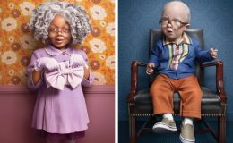 Фотограф перетворив дітей на бабусь та дідусів: знімки підкорили Інтернет