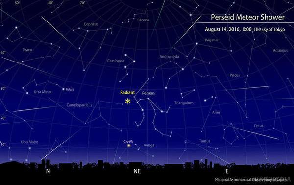 Звездопад 2019, звездопад Персеиды 
