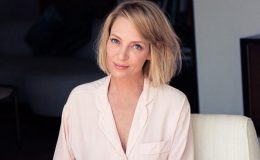 Уникальный кадр: Ума Турман показала всех своих детей и отца