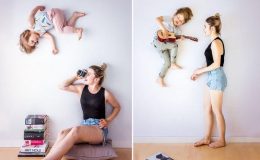 Без фотошопа: папа-фотограф снимает полеты своих детей