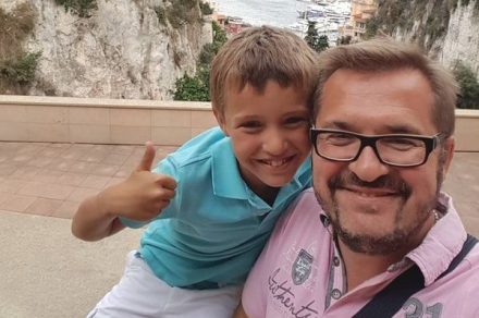 Александр Пономарев с сыном