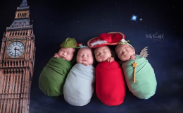 Приголомшлива фотосесія новонароджених у стилі диснеївської казки «Пітер Пен»