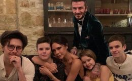 Дэвид и Виктория Бекхэм крестили сына и дочку