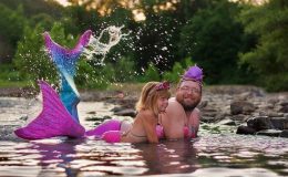 Тато як найкращий подарунок для доньки: неймовірна фотосесія русалок