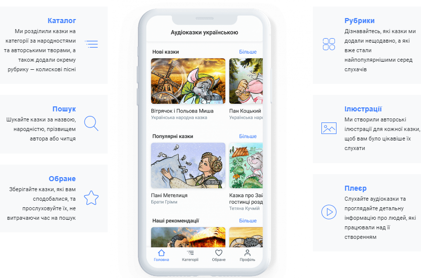 Найбільша бібліотека аудіоказок українською мовою для дітей