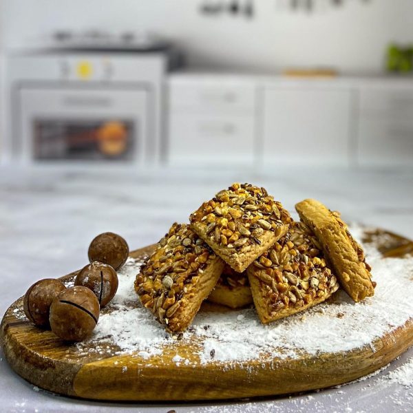 delicious homemade cookies for children, seed cookies