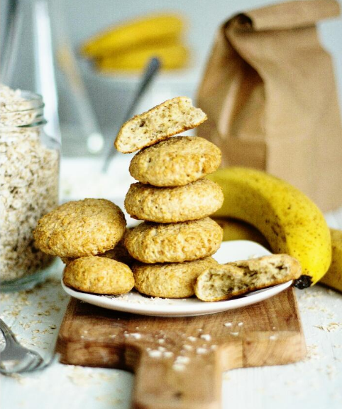 Banana homemade cookies for kids