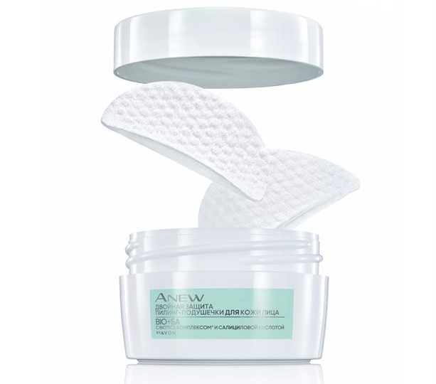 Подушечки Avon Anew для пілінгу з саліциловою кислотою та Biotics комплексом