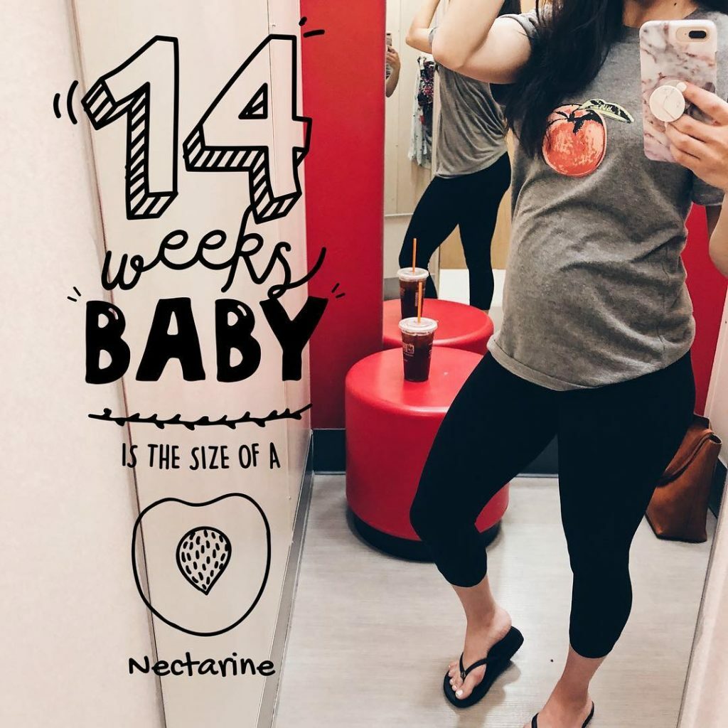 14 тиждень. Джерело: Instagram@cristinemeichelle