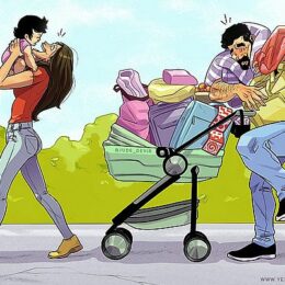 Жизнь с младенцем в честных картинках: себя узнает каждый родитель