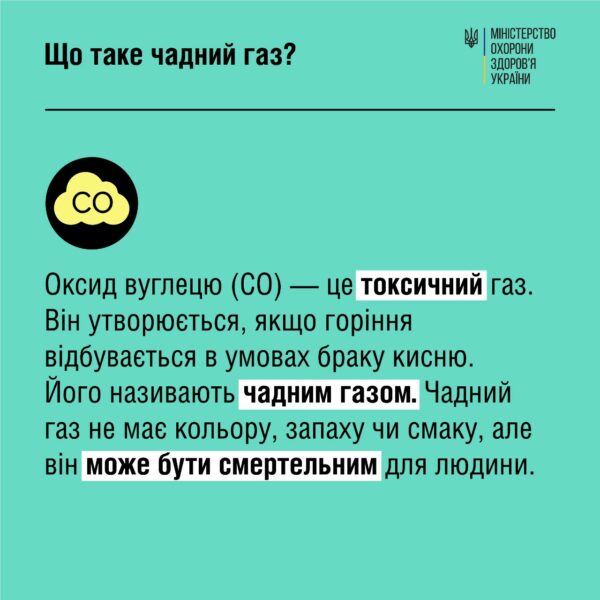 Як уберегтися від отруєння чадним газом