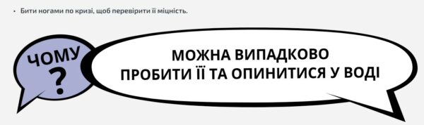 Основні правила поведінки біля замерзлих водойм