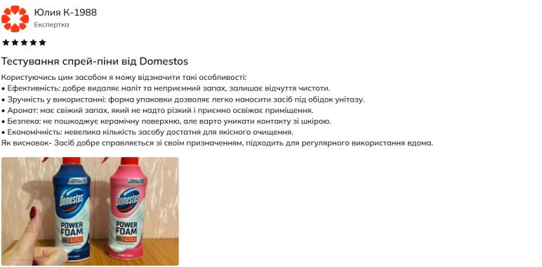 піна Domestos