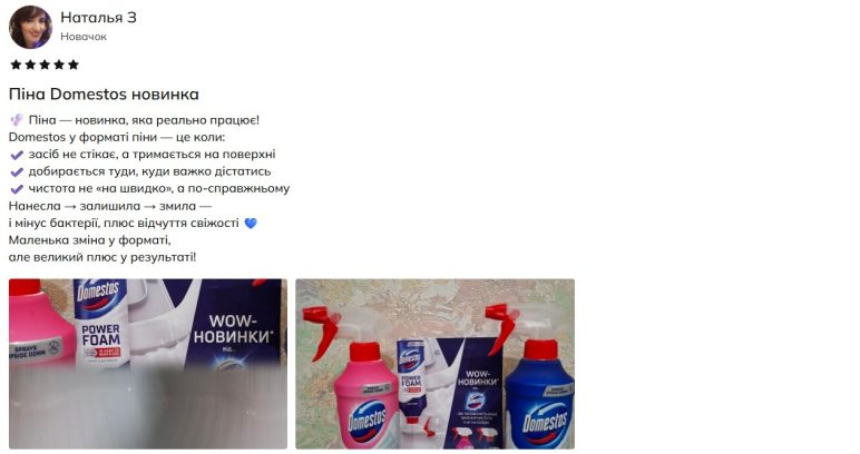 піна Domestos