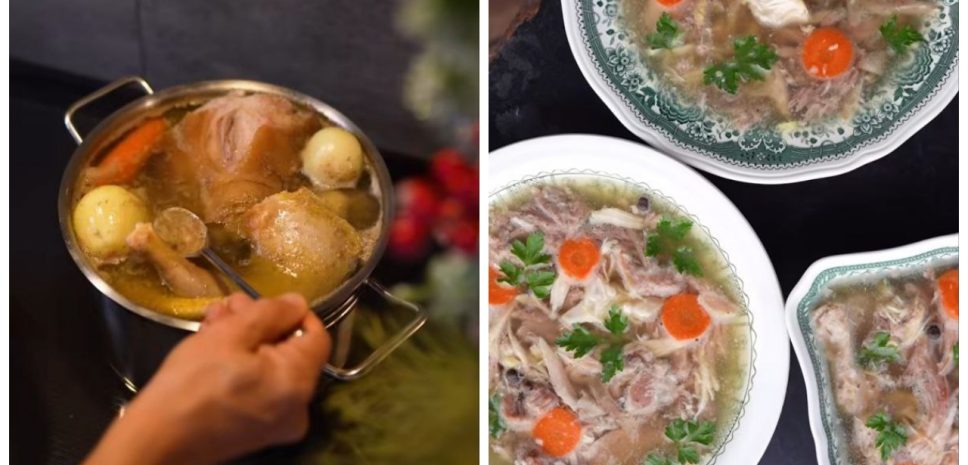 Холодець з півнем і рулькою на Різдво: рецепт від “МастерШеф”