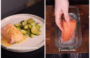 Муж Дорофеевой показал, как приготовить лосось на Новый год