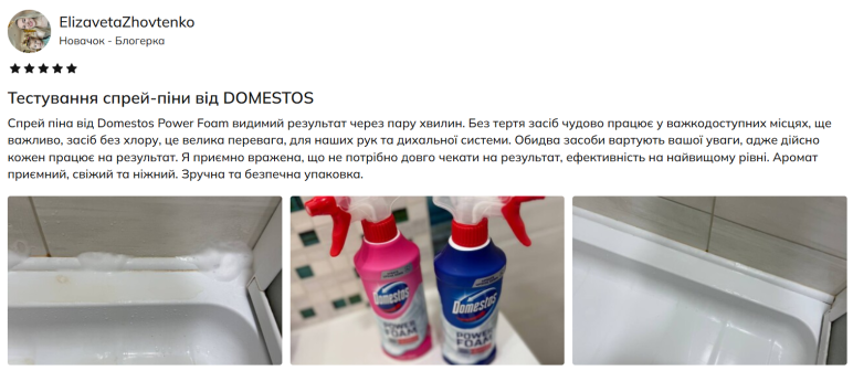 піна Domestos